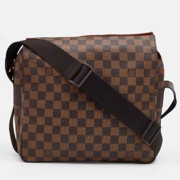 Pre Owned Louis Vuitton Damier Ebene Canvas Naviglio Bag