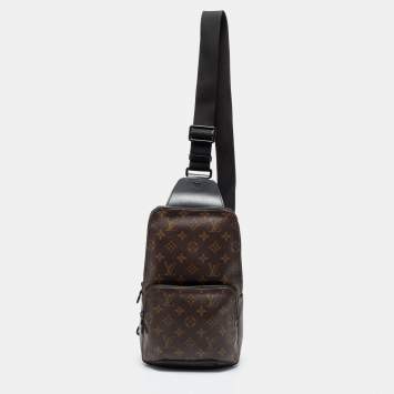 Pre Owned Louis Vuitton Monogram Canvas And Leather Avenue Sling Bag