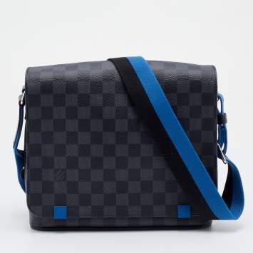 Pre Owned Louis Vuitton Damier Graphite Canvas District PM Bag