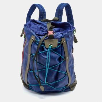 Pre Owned Louis Vuitton Blue Monogram Canvas Pacific Outdoor Backpack 
