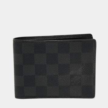 Pre Owned Louis Vuitton Damier Graphite Canvas Multiple Wallet