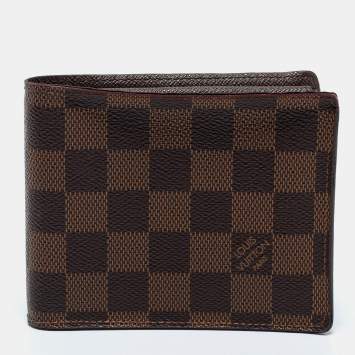 Pre Owned Louis Vuitton Damier Ebene Canvas Florin Wallet