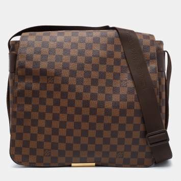Pre Owned Louis Vuitton Damier Ebene Canvas and Leather Bastille Messenger Bag