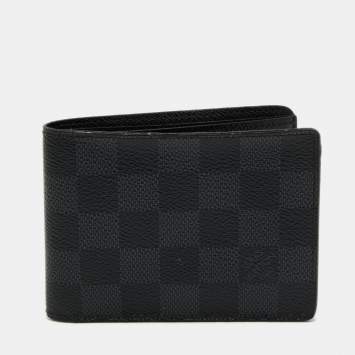 Pre Owned Louis Vuitton Damier Graphite Canvas Slender Wallet