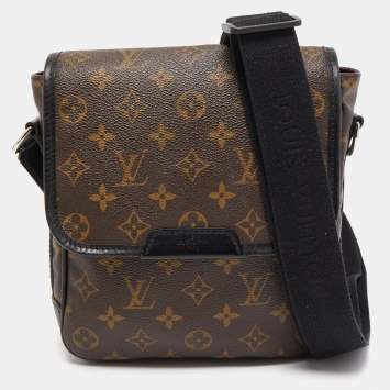 Pre Owned Louis Vuitton Monogram Macassar Canvas Bass PM Bag