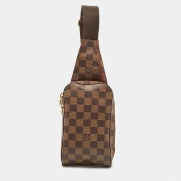 Pre Owned Louis Vuitton Damier Ebene Canvas Geronimos Belt Bag