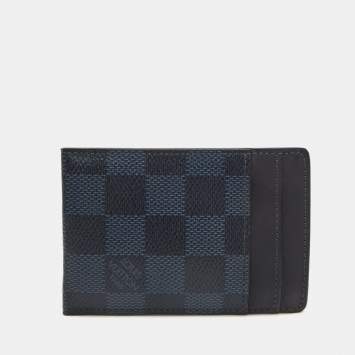 Pre Owned Louis Vuitton Damier Graphite Canvas Pince Money Clip Cardholder