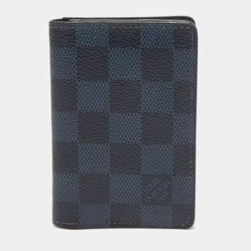 Pre Owned Louis Vuitton Damier Cobalt Canvas Pocket Organizer