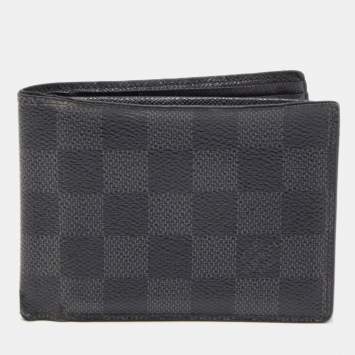 Pre Owned Louis Vuitton Damier Graphite Canvas Multiple Bifold Wallet