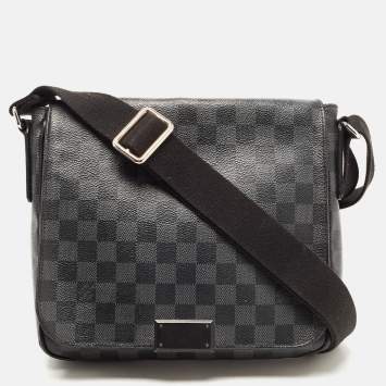Pre Owned Louis Vuitton Damier Graphite Canvas District PM Bag
