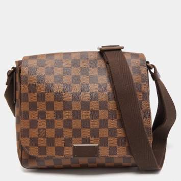 Pre Owned Louis Vuitton Damier Ebene Canvas District PM Bag