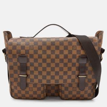 Pre Owned Louis Vuitton Damier Ebene Canvas Broadway Messenger Bag