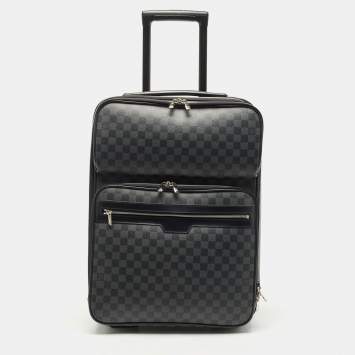 Pre Owned Louis Vuitton Damier Graphite Canvas Pegase Business 55 Luggage