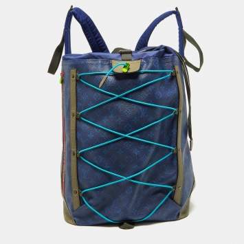 Pre Owned Louis Vuitton Blue Monogram Canvas Pacific Outdoor Backpack 