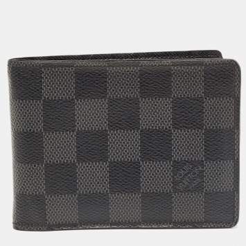 Pre Owned Louis Vuitton Damier Graphite Canvas Multiple Wallet