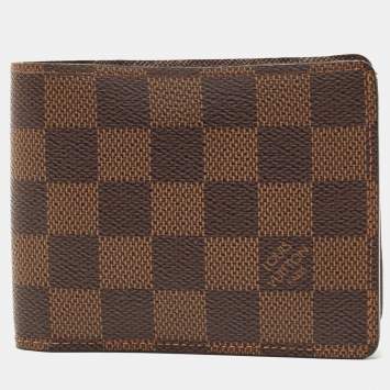 Authentic Louis Vuitton Damier Azur Mens Wallet 4in x 4in(CA2057)