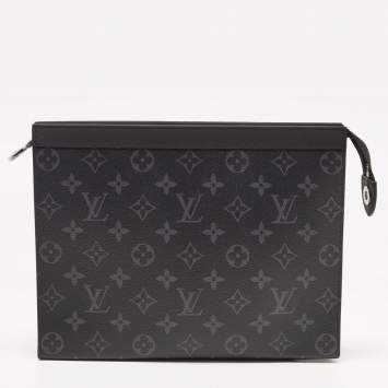 Pre Owned Louis Vuitton Monogram Eclipse Canvas Pochette Voyage MM