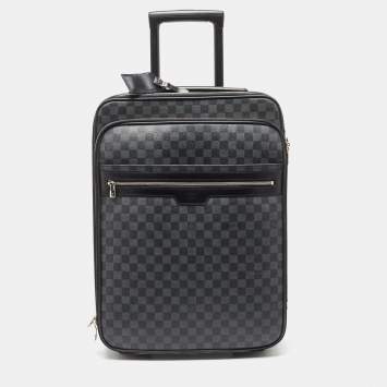 Louis Vuitton Black Epi Leather Horizon 55 Trolley Rolling Luggage  ref.543238 - Joli Closet
