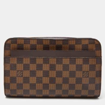 Pre Owned Louis Vuitton Damier Ebene Canvas Saint Louis Pochette Pouch