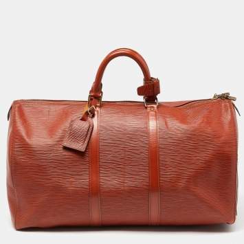 Pre Owned Louis Vuitton Cipango Gold Epi Leather Keepall 50 Bag