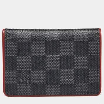 Pre Owned Louis Vuitton Bordeaux Damier Graphite Canvas Pocket Organizer