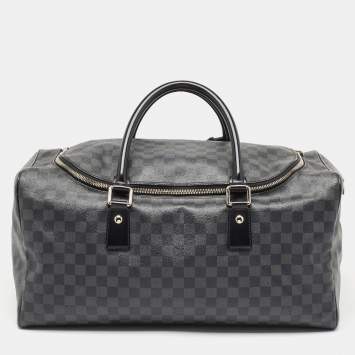 Pre Owned Louis Vuitton Damier Graphite Canvas Roadster 50 Bag