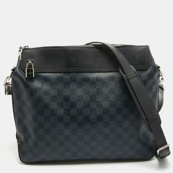 Pre Owned Louis Vuitton Damier Cobalt Canvas Greenwich Messenger Bag