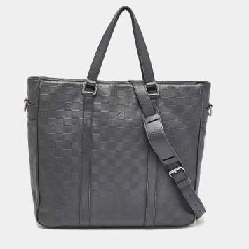 Pre Owned Louis Vuitton Damier Infini Leather Tadao Bag