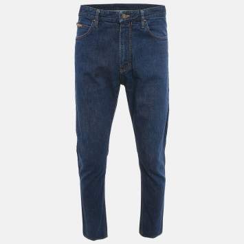 Pre Owned Louis Vuitton Blue Denim Regular Fit Jeans M Waist 32"