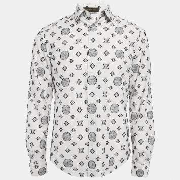 Louis Vuitton White Christopher Nemeth Rope Fil-coupe Cotton Shirt XL