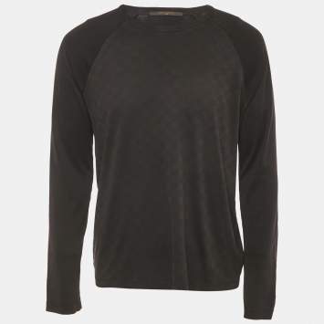 Louis Vuitton Brown Damier Jersey Raglan Sleeve T-Shirt XL