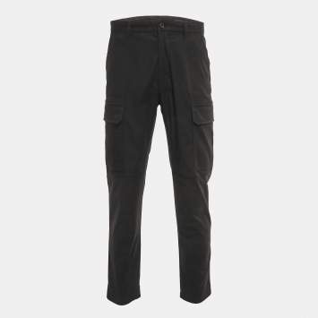 Pre Owned Louis Vuitton Black Cotton Cargo Pants M