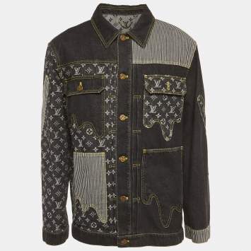 Pre Owned Louis Vuitton x Nigo Monogram Denim Jacket M