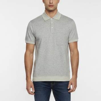 Pre Owned Louis Vuitton Grey Monogram Jersey Polo Pocket T-Shirt M