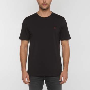 Pre Owned Louis Vuitton Black Logo Embroidered Jersey T-Shirt XXL