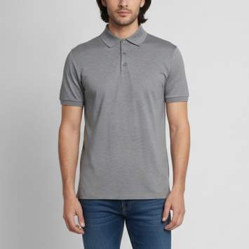 Pre Owned Louis Vuitton Grey Logo Embroidered Cotton Pique Polo T-Shirt M