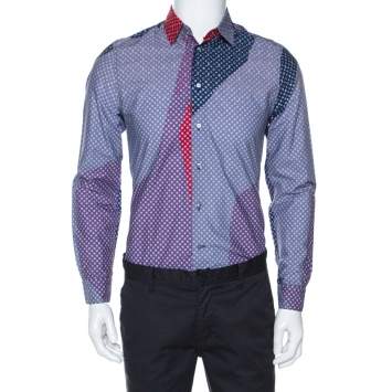 Pre Owned Louis Vuitton Multicolor Cotton Acapulco Long Sleeve Shirt M