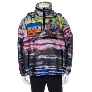 Pre Owned Louis Vuitton Multicolor Plain Rainbow Graphic Windbreaker M