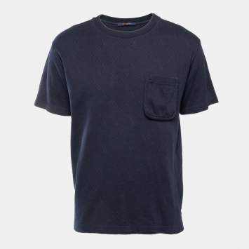 Pre Owned Louis Vuitton Monogram Cotton Crew Neck Half Sleeve T-Shirt M