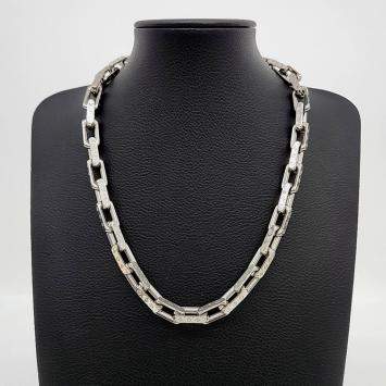 Pre Owned Louis Vuitton Silver Chain Necklace