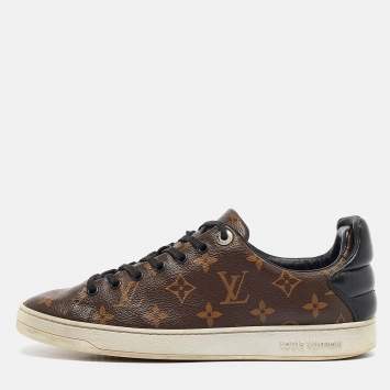 Pre Owned Louis Vuitton Monogram Canvas Frontrow Low Top Sneakers Size 40