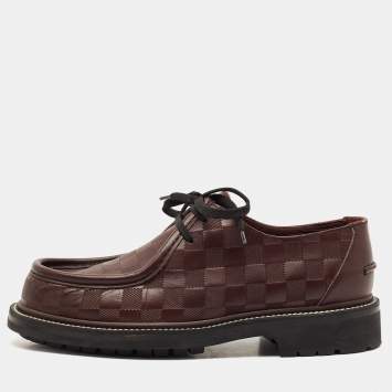 Louis Vuitton Black Leather Lace Up Derby Size 41 Louis