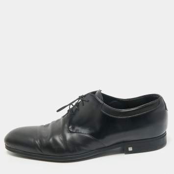 Louis Vuitton Black Leather Lace Derby Size 44.5