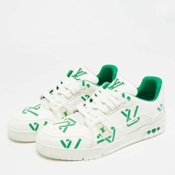 Louis Vuitton X Nike By Virgil Abloh Green/White Monogram Embossed