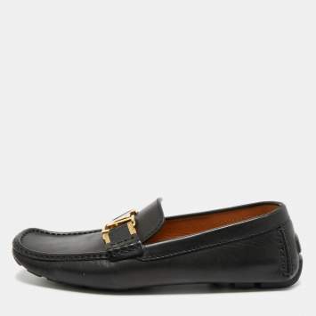 مملوكة مسبقًا Louis Vuitton Monte Carlo Size 42 Black Leather Loafers