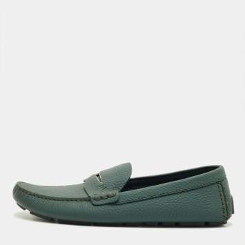 مملوكة مسبقًا Louis Vuitton Monte Carlo Size 43 Green Leather Loafers