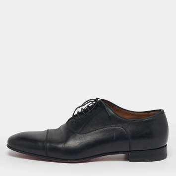 مملوكة مسبقًا Louis Vuitton Greggo Size 41 Black Leather Oxfords