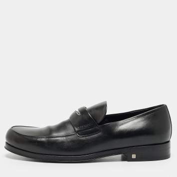 مملوكة مسبقًا Louis Vuitton Major Size 42 Black Leather Loafers