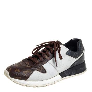 Pre Owned Louis Vuitton Tricolor Monogram Run Away Sneakers Size 41