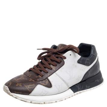 Pre Owned Louis Vuitton Tricolor Monogram Canvas Run Away Sneakers Size 41